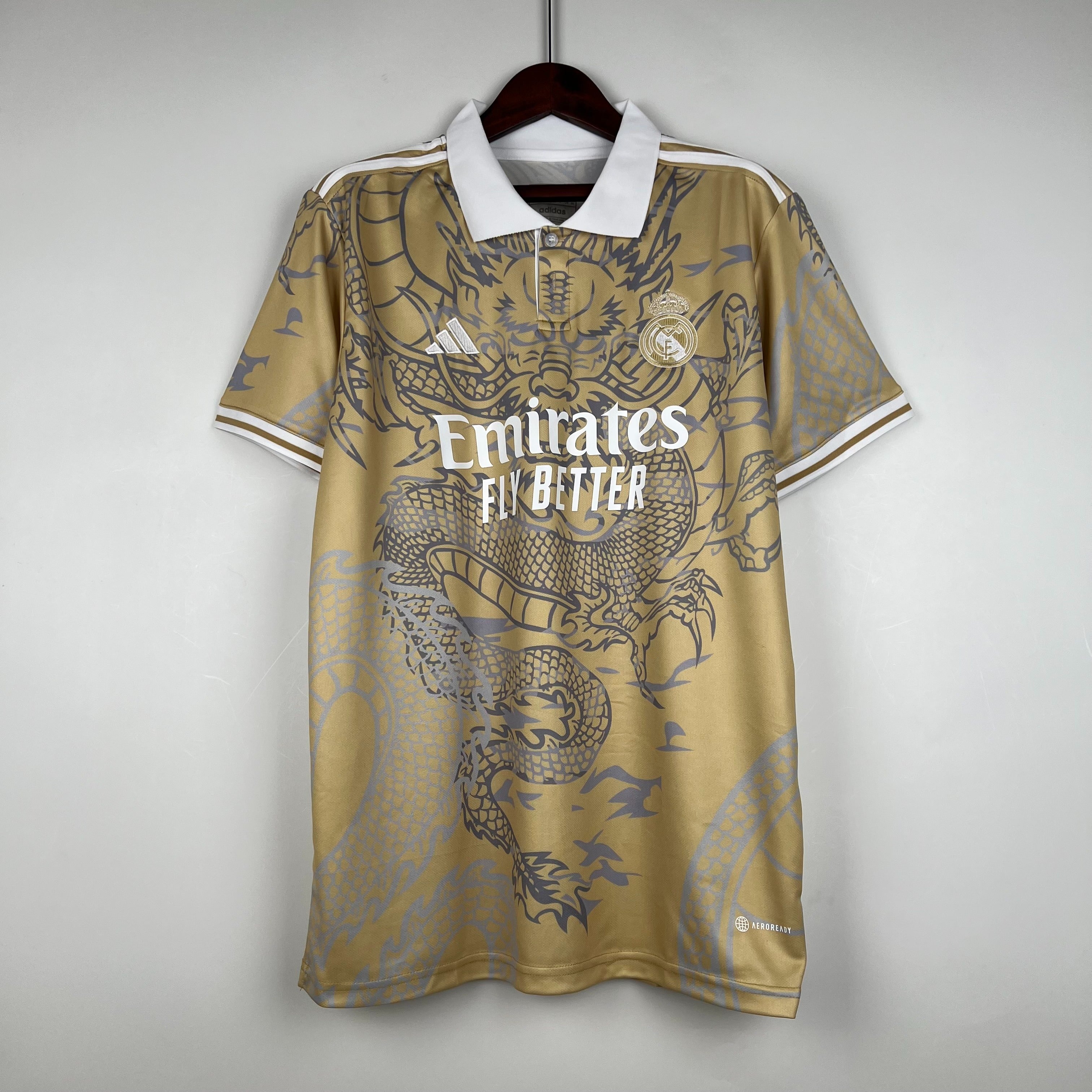 Real Madrid Custom Edition Jersey (Gold and Silver)