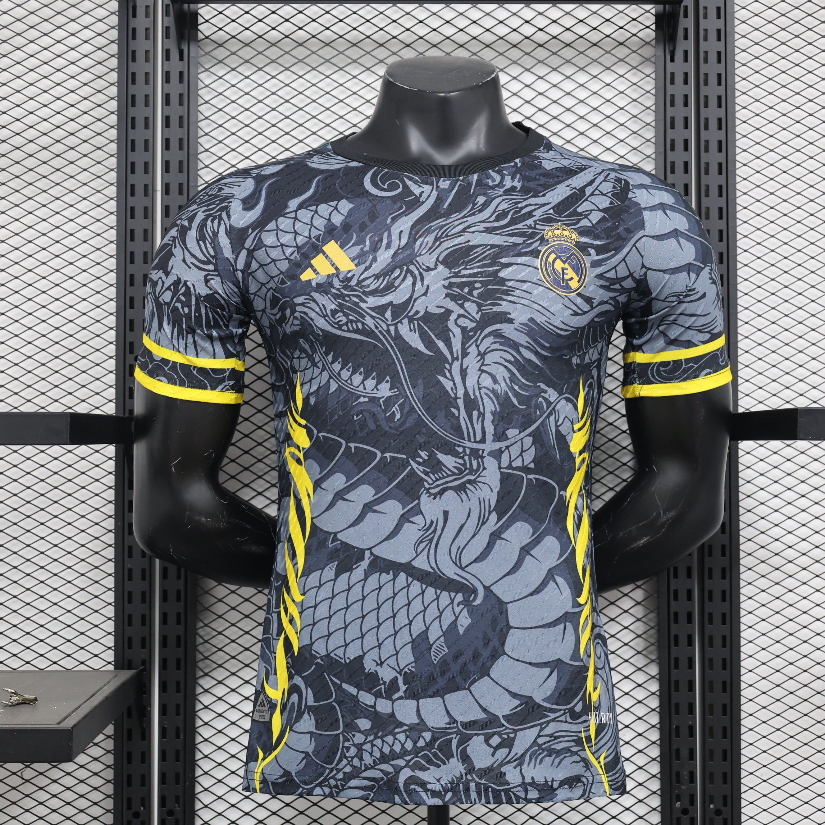 Real Madrid Custom Edition Jersey (Black and Yellow)